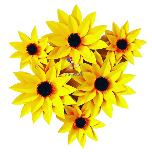 GIRASOLES DE PAPEL