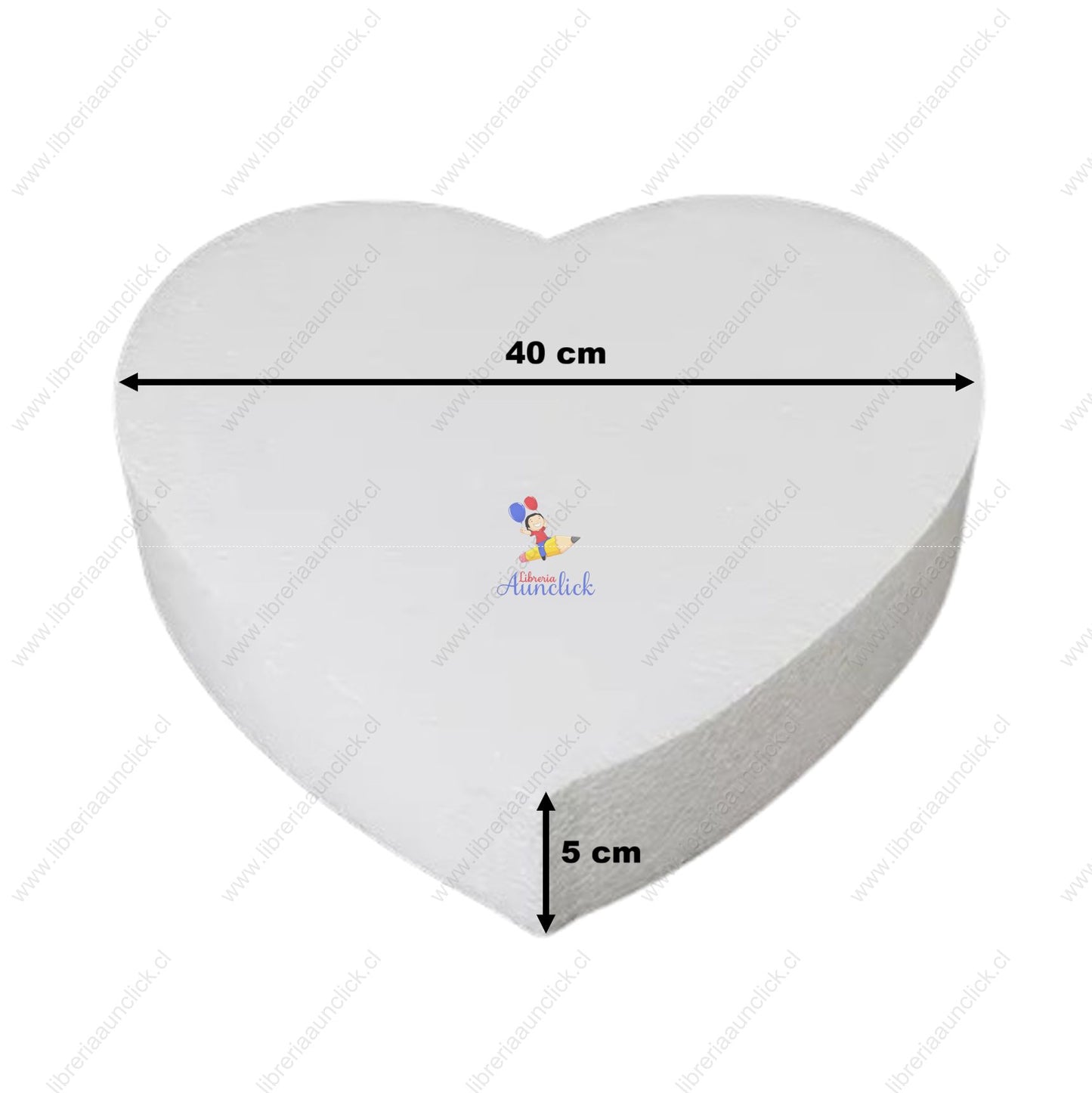 CORAZON Y CIRCULO EN PLUMAVIT