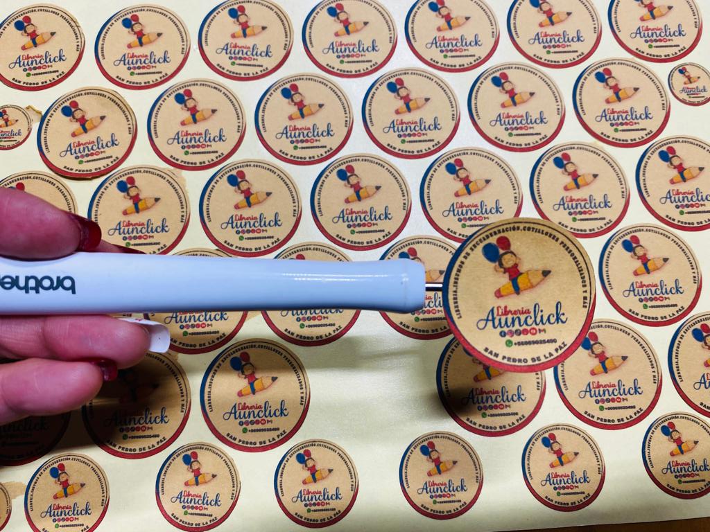 STICKER KRAFT REDONDOS