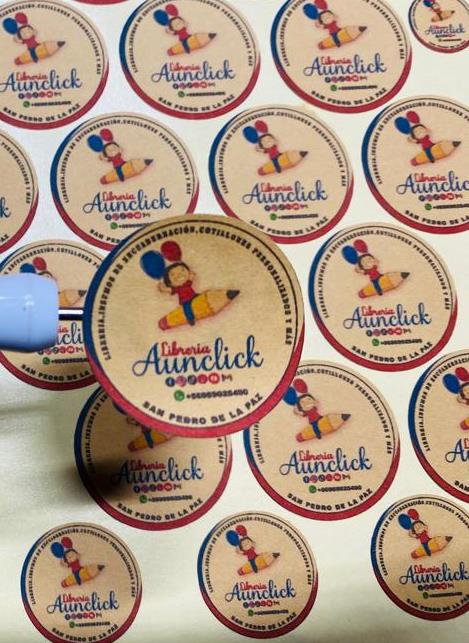 STICKER KRAFT REDONDOS