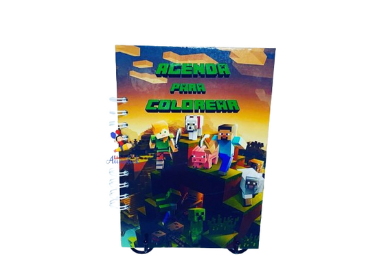 AGENDA PARA COLOREAR