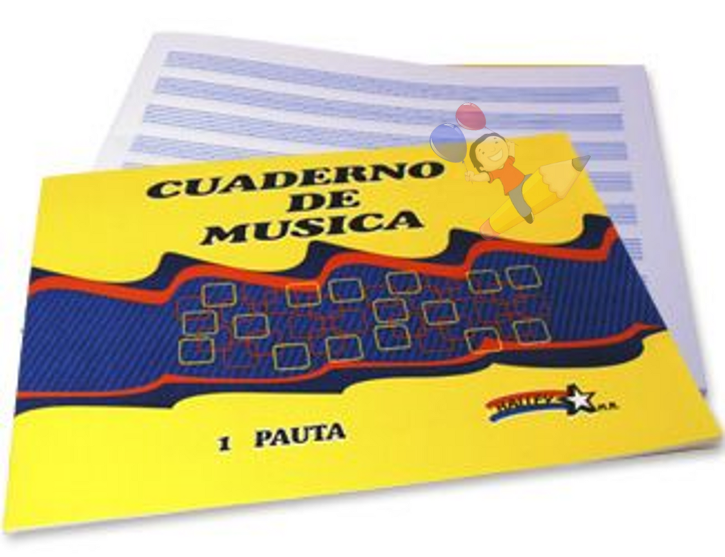 CUADERNO DE MUSICA 1/2 PAUTA