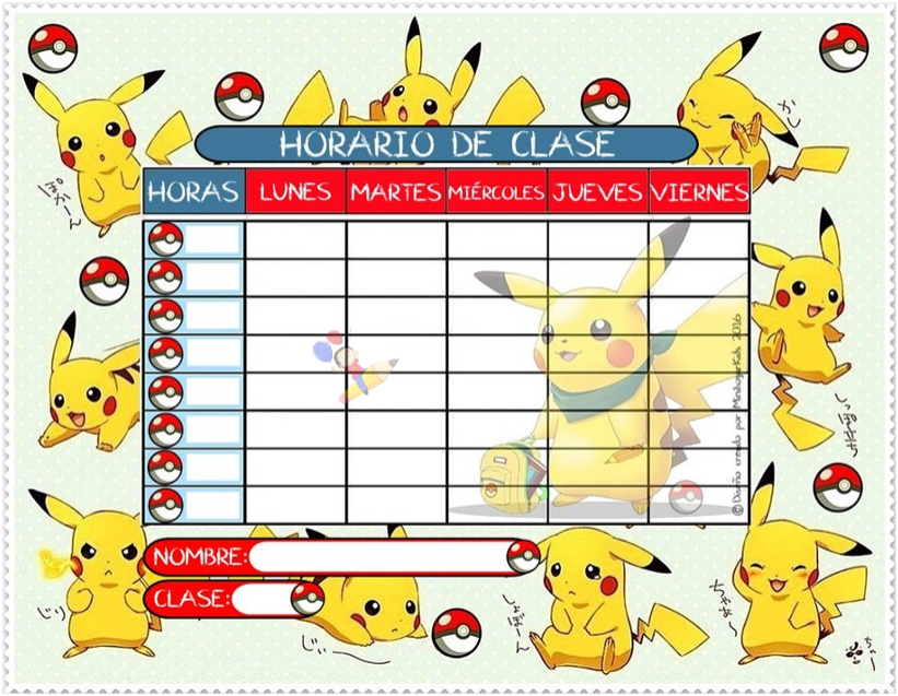 HORARIO LAMINADO