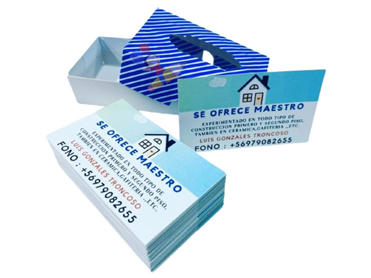 TARJETA DE PRESENTACION OPALINA