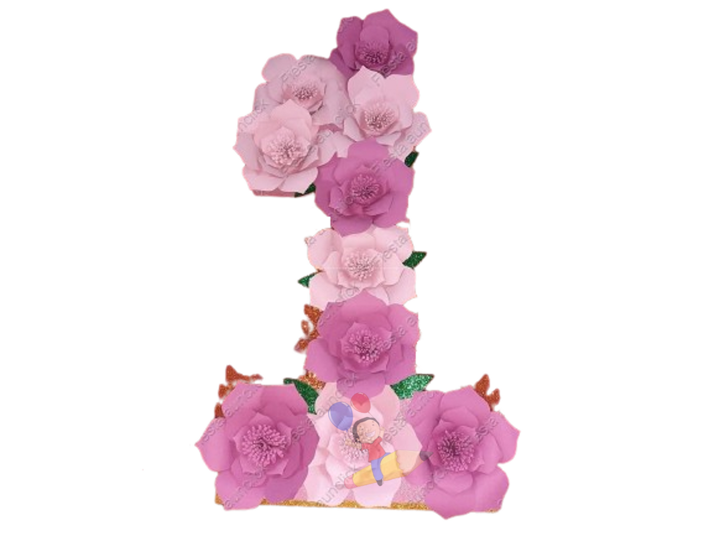NUMERO CON FLORES